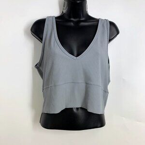 Lululemon Women's Ribbed Softstreme Cropped‎ Yoga Athletic Tank Top Size 14